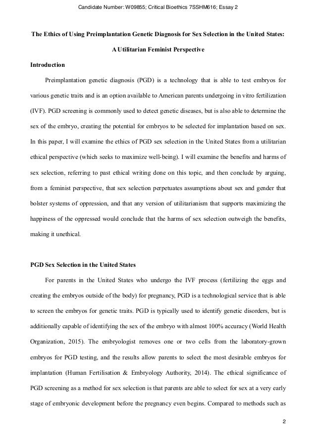 Genetic screening essay