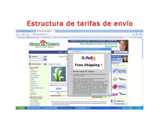 Estructura de tarifas de envío 
