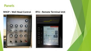 Panels
WHCP : Well Head Control RTU : Remote Terminal Unit
 