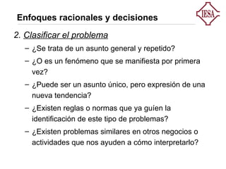 1 decisiones gerenciales modelo racional | PPT