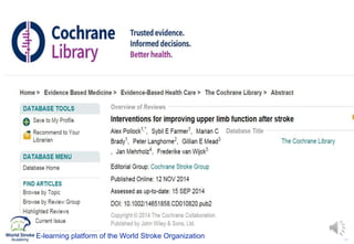 15
E-learning platform of the World Stroke Organization
 