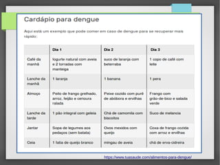 https://www.tuasaude.com/alimentos-para-dengue/
 