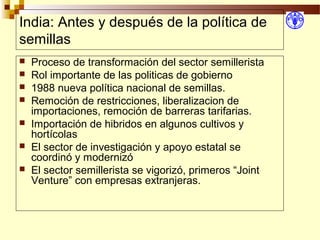 Desarrollo de sector semillerista con pequeñas empresas, Por Wilson Hugo - FAO