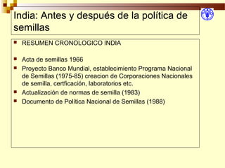 Desarrollo de sector semillerista con pequeñas empresas, Por Wilson Hugo - FAO