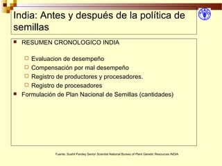 Desarrollo de sector semillerista con pequeñas empresas, Por Wilson Hugo - FAO