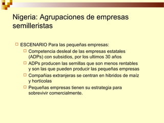 Desarrollo de sector semillerista con pequeñas empresas, Por Wilson Hugo - FAO