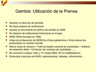 Desarrollo de sector semillerista con pequeñas empresas, Por Wilson Hugo - FAO
