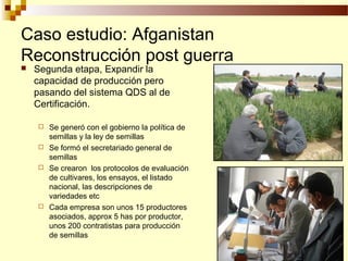 Desarrollo de sector semillerista con pequeñas empresas, Por Wilson Hugo - FAO