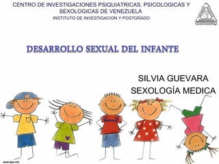 CENTRO DE INVESTIGACIONES PSIQUIATRICAS, PSICOLOGICAS Y
              SEXOLOGICAS DE VENEZUELA
            INSTITUTO DE INVESTIGACION Y POSTGRADO




                                           SILVIA GUEVARA
                                          SEXOLOGÍA MEDICA
 