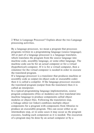 1 Describe different types of Assemblers.Assembly language.docx