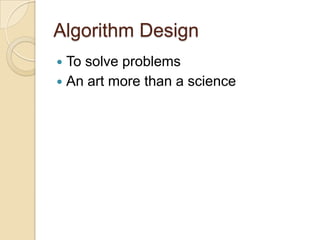 #1 designandanalysis of algo | PPT