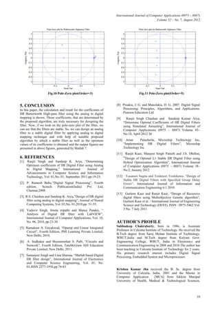 Design of iir digital highpass butterworth filter using analog to ...