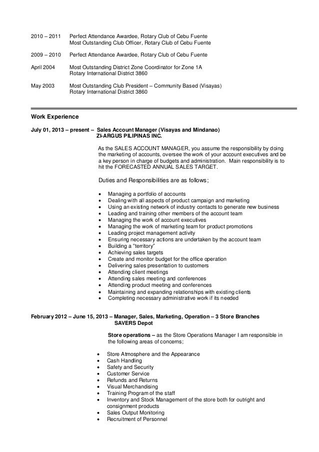 Outstanding Student Awardee Resume Outstanding Student Awardee Resume