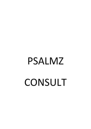 PSALMZ
CONSULT
 