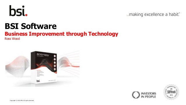 BSI Software - Client Presentation 2015