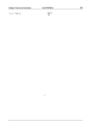 89Colégio Técnico de Campinas ELETRÔNICA
vsaída  rdgm vent Eq. 7-
13
 