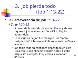 El sufrimiento humano y la fe en Dios: Estudio del libro de Job | PPTX