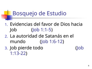 El sufrimiento humano y la fe en Dios: Estudio del libro de Job | PPTX