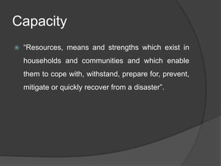 Concept of Disaster | PPTX