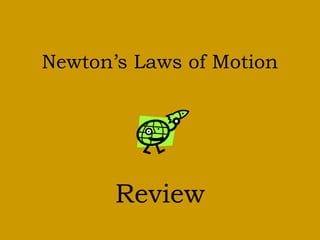 Newton’s Laws of Motion
Review
 