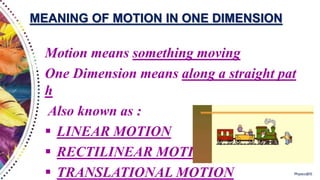 1 d motion | PPTX