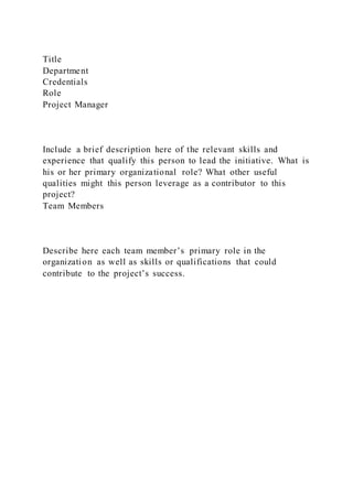 1 Doctoral Project Charter Proposal Checklist Instruct | DOCX