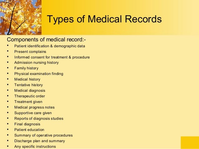 Health Care Different Types Of Data Information
