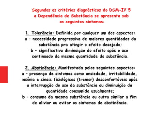 Psiquiatria - Drogas Definição