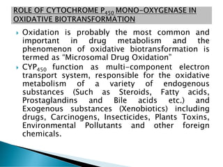 Drug metabolism or Biotransformation | PDF