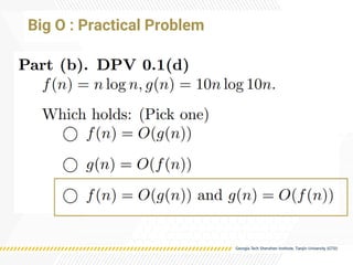 Big O : Practical Problem
 
