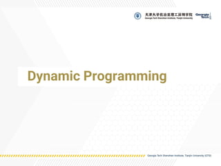 Dynamic Programming
 