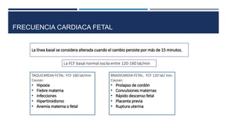 FRECUENCIA CARDIACA FETAL
 