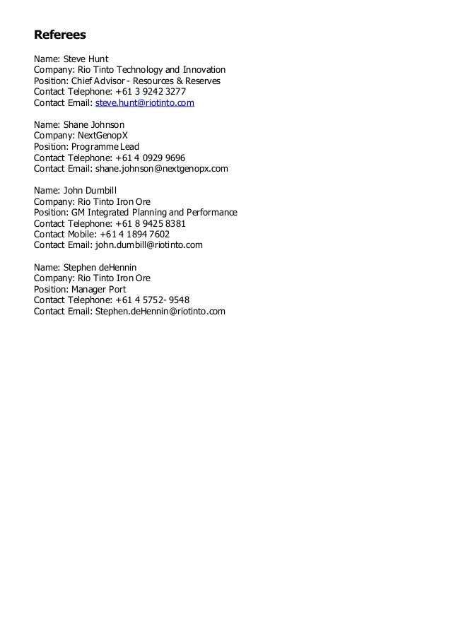 how to include references in a resume