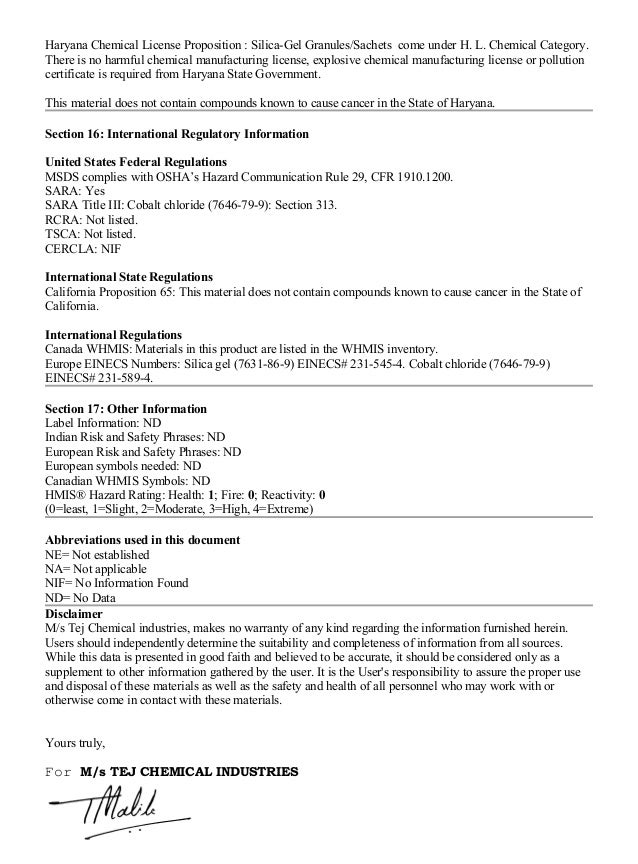 SilicaGel Properties