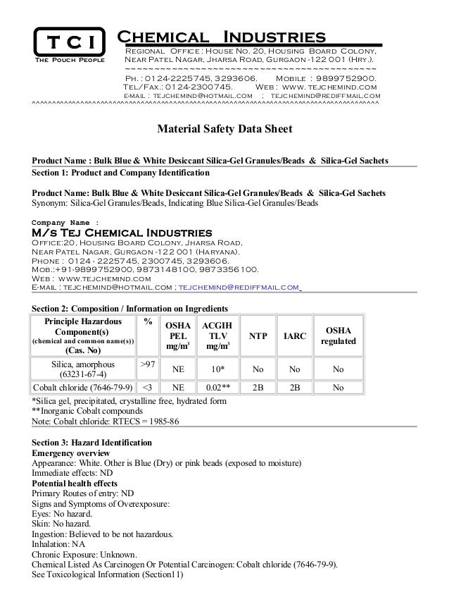 SilicaGel Properties