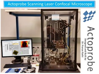 Actoprobe Scanning Laser Confocal Microscope
DesignedandBuiltby
Dr.PranavRathi
 