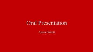 Oral Presentation Slide Show