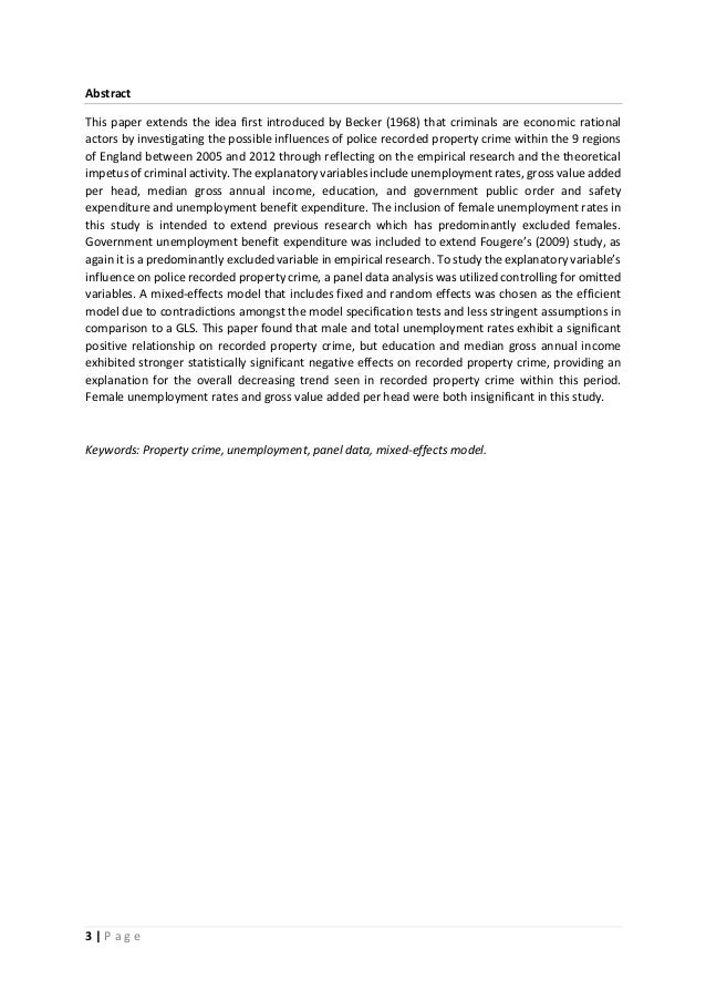 Dissertation on robbery in schools