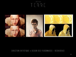 Direction artistique – design des personnages - recherches
50
 