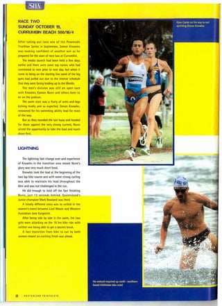 Australian triathlete article