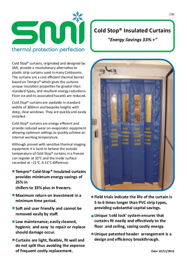 Tempro Cold Stop Insulated Curtains