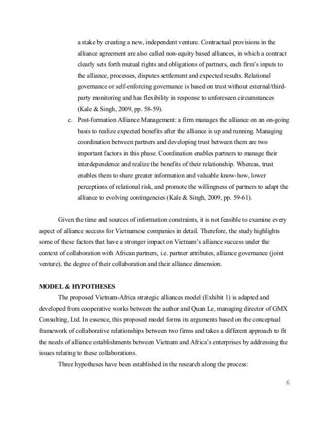 Alliances research paper image