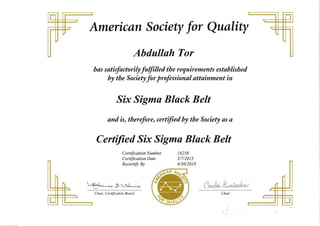 CSSBB Certification2