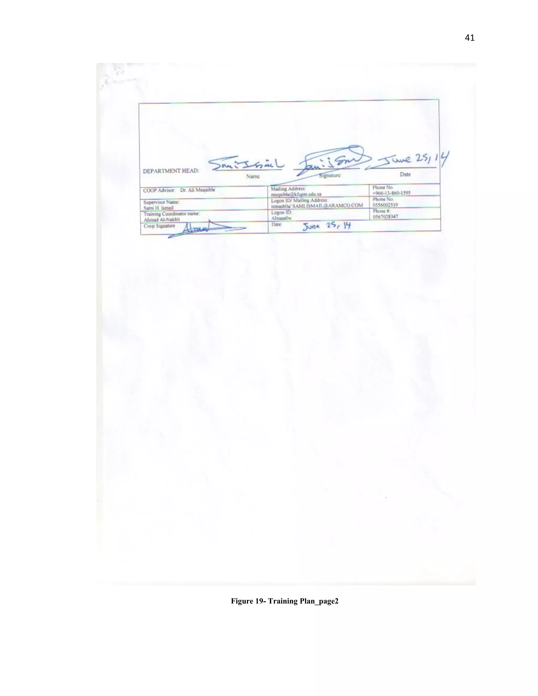 41
Figure 19- Training Plan_page2
 