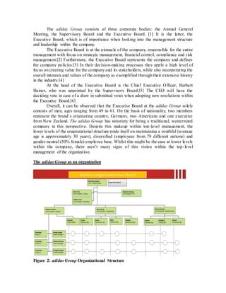 adidas Group- Management, Structure and CSR Analysis