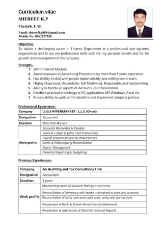 UAE CV NEW pln | PDF