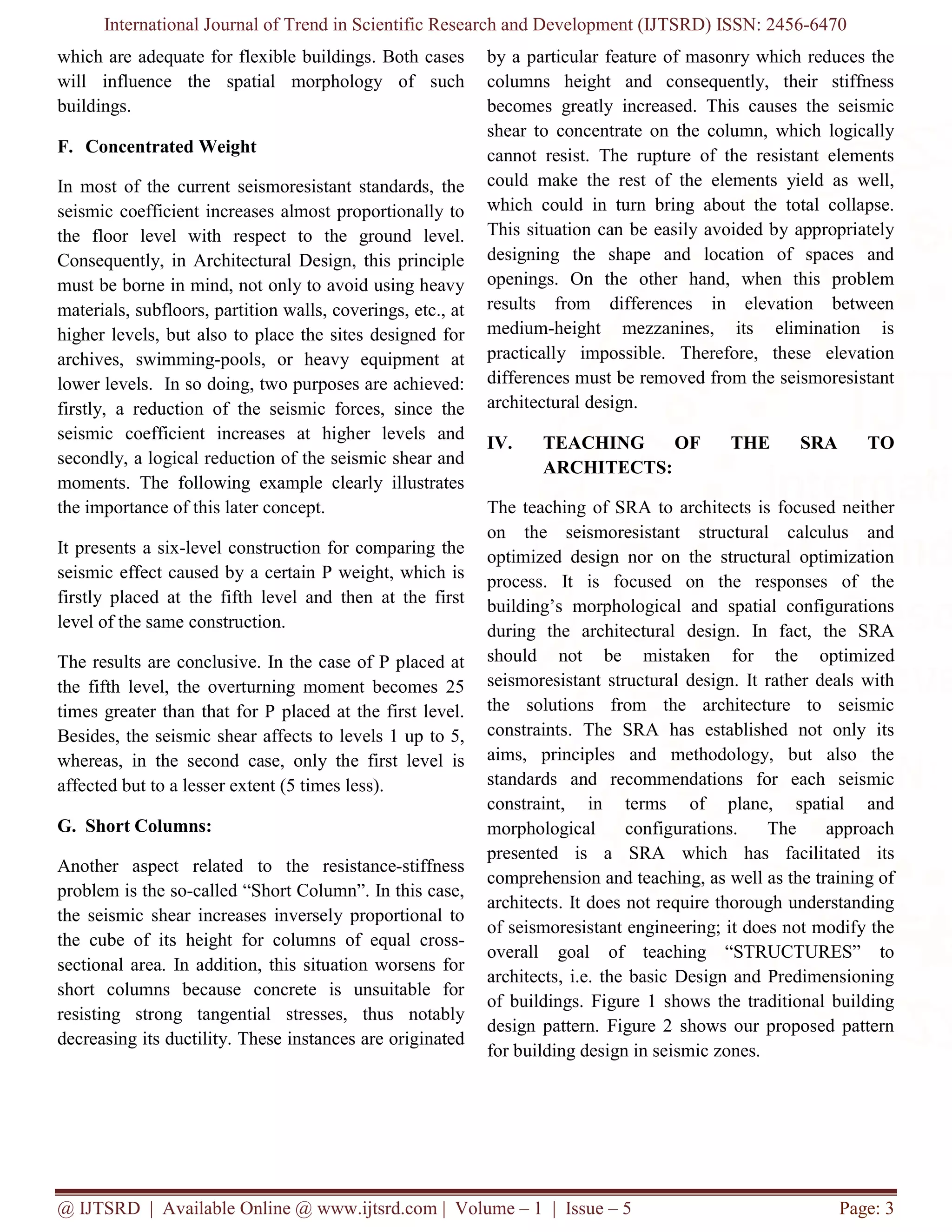 Earthquake Resistance Architecture: A Study for the Architectural ...