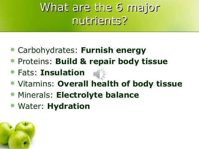 6 major nutrients rome fontanacountryinn com 6 major nutrients