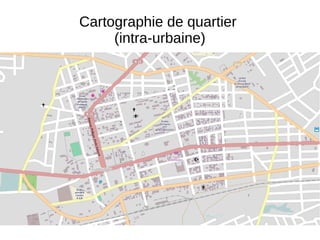 Cartographie de quartier
(intra-urbaine)
 