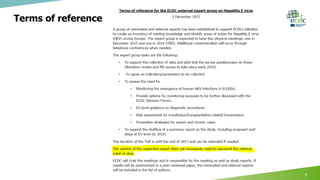 Terms of reference
5
 